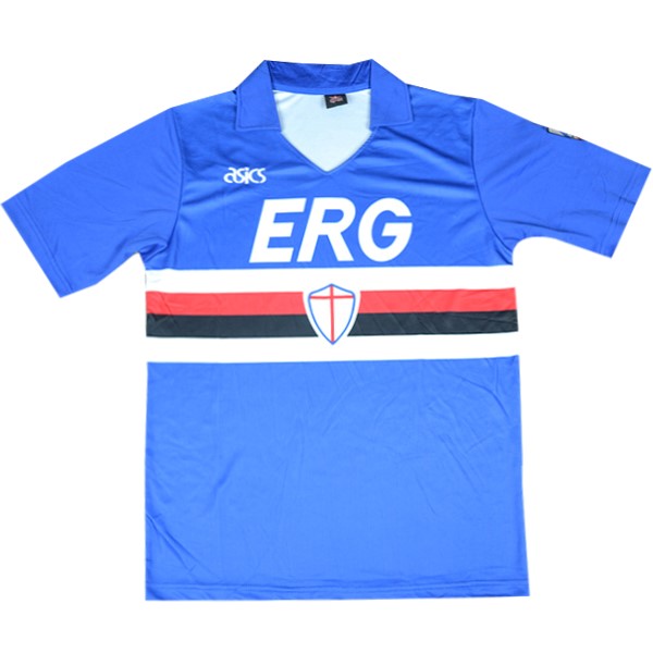 Camiseta Sampdoria Primera equipo Retro 1990-91 Azul